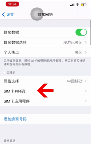 虎门港管委会苹果14维修网分享如何给iPhone14的SIM卡设置密码 