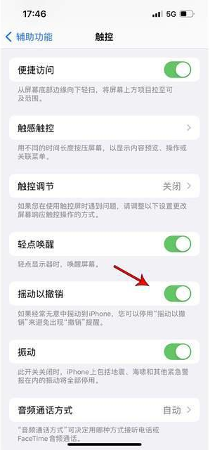 虎门港管委会苹果手机维修分享iPhone手机如何设置摇一摇删除文字 